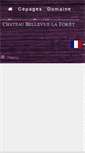 Mobile Screenshot of chateaubellevuelaforet.com