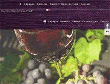 Tablet Screenshot of chateaubellevuelaforet.com